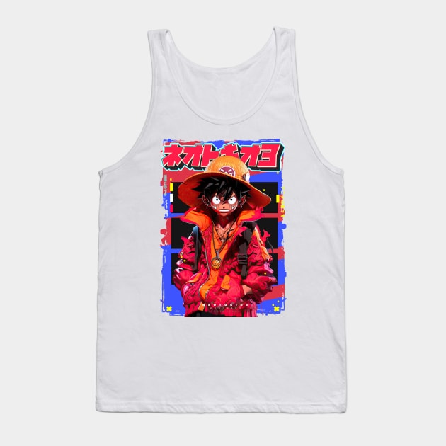 LITTLE BROTHER MONKEY D LUFFY | One Piece Anime Manga Pop Art Otaku Culture | PROUD OTAKU Tank Top by PROUD OTAKU